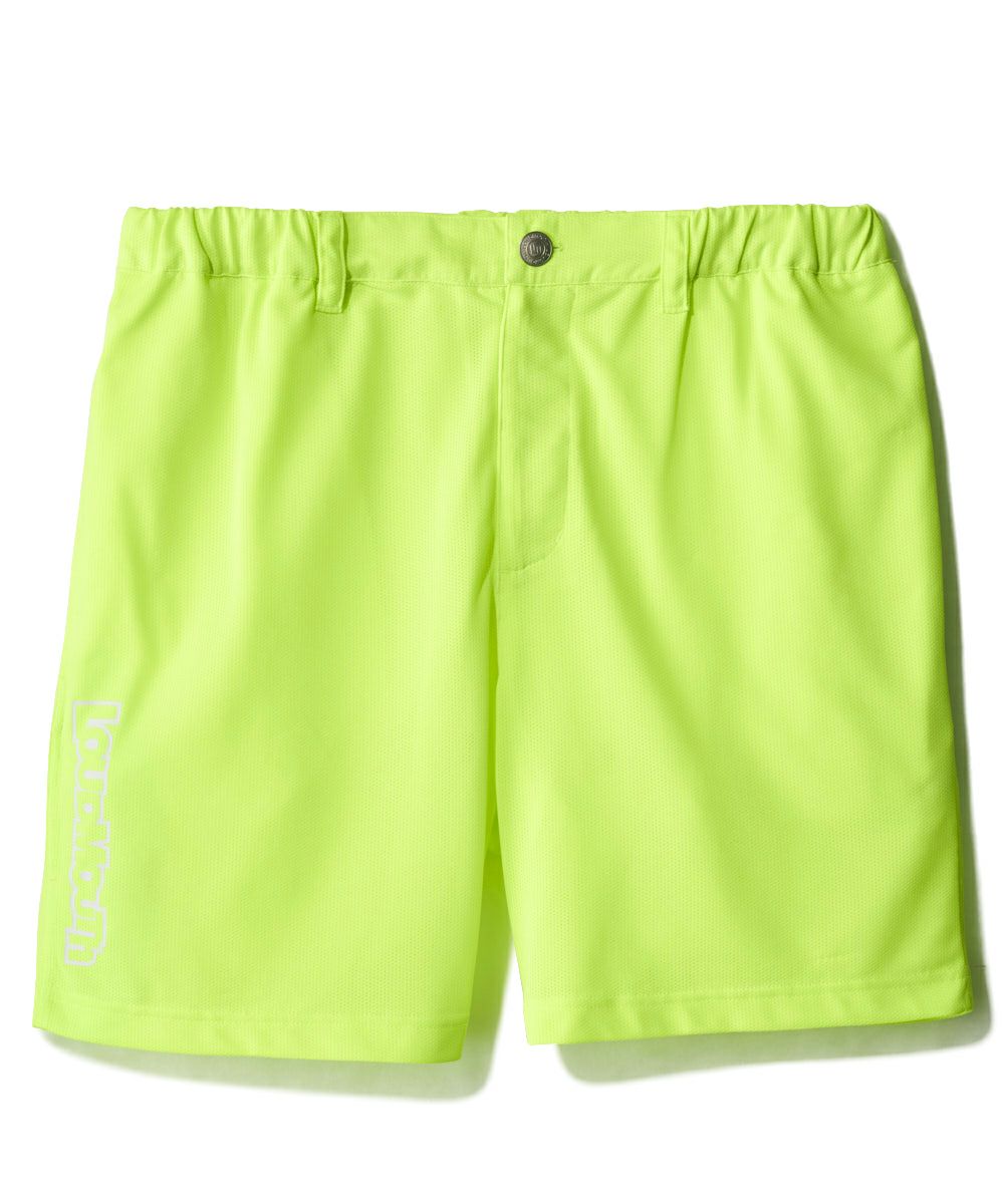 ★SALE 新品 送料込★ Loudmouth メンズ ショートパンツ 黄 ★ メンズ ドットメッシュ ショートパンツ ライトイエロー