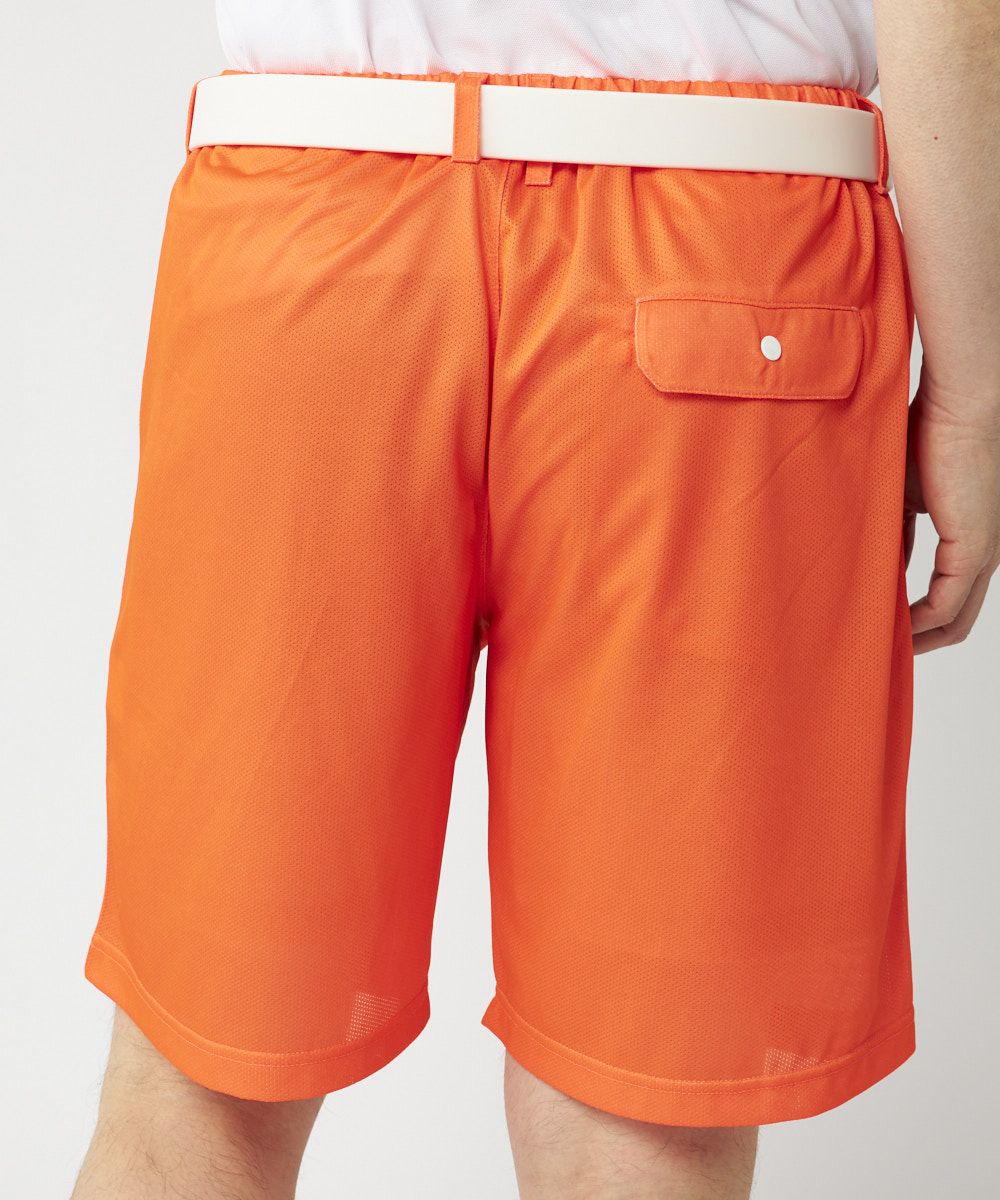 メンズ ドットメッシュ ショートパンツ ネオンオレンジ | LOUDMOUTH JAPAN