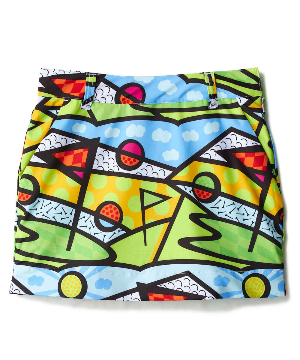 レディース ECOベントメッシュ 柄スカート Golf Trip Neon/ゴルフ