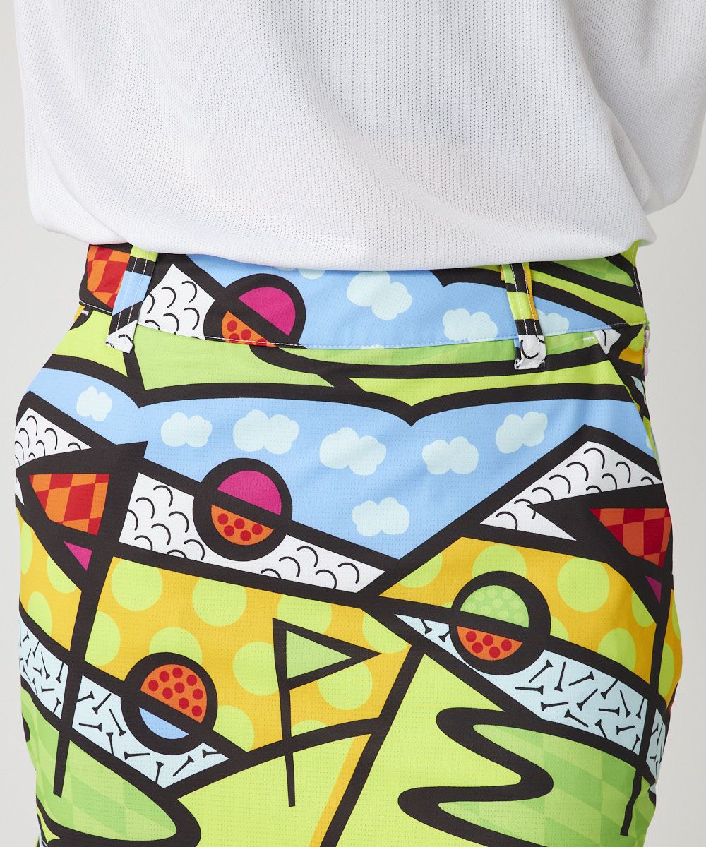 レディース ECOベントメッシュ 柄スカート Golf Trip Neon/ゴルフ