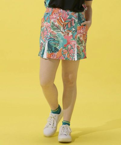 レディース ECOベントメッシュ 柄スカート Water-Color Blossom/ウォーターカラーブロッサム