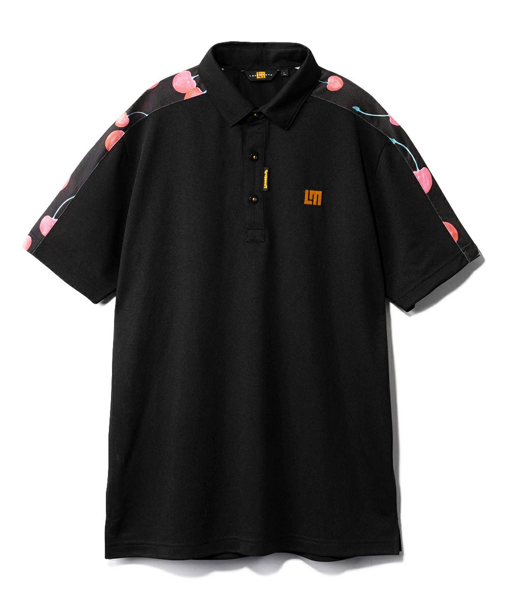 メンズ ドットメッシュ 半袖シャツ ブラック | LOUDMOUTH JAPAN