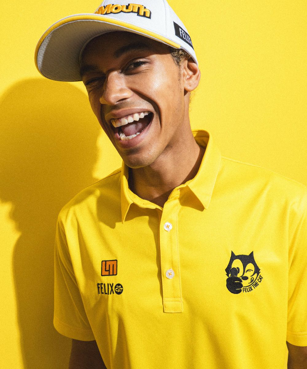 LOUDMOUTH×FELIX メンズ リサイクルポリスムース 半袖シャツ