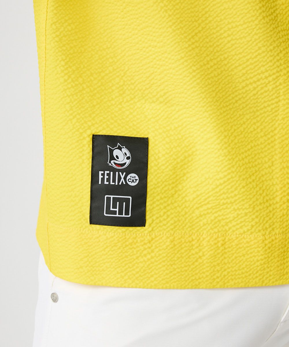 【新品未使用】LOUDMOUTH×FELIX メンズ ニットサッカー 開襟シャツ LOUDMOUTH×FELIX メンズ ニットサッカー 開襟シャツ イエロー