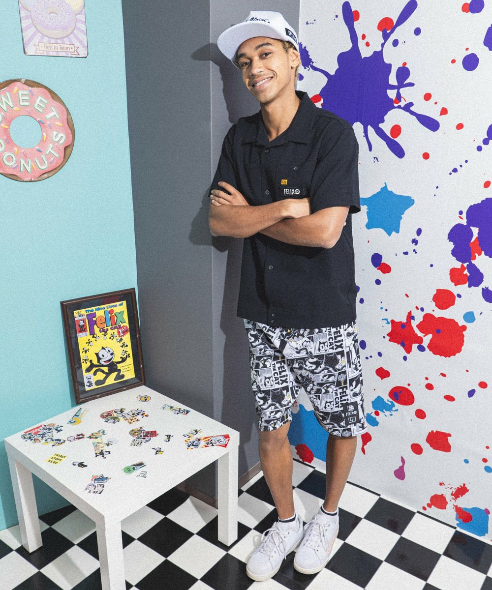 【新品未使用】LOUDMOUTH×FELIX メンズ ニットサッカー 開襟シャツ LOUDMOUTH×FELIX メンズ ニットサッカー 開襟シャツ イエロー