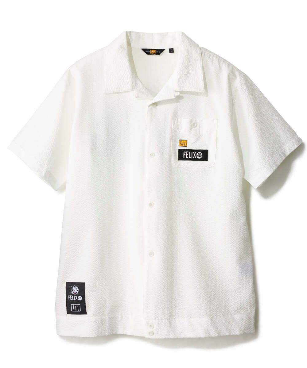 【新品未使用】LOUDMOUTH×FELIX メンズ ニットサッカー 開襟シャツ LOUDMOUTH×FELIX メンズ ニットサッカー 開襟シャツ イエロー