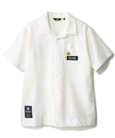 【新品未使用】LOUDMOUTH×FELIX メンズ ニットサッカー 開襟シャツ LOUDMOUTH×FELIX メンズ ニットサッカー 開襟シャツ イエロー