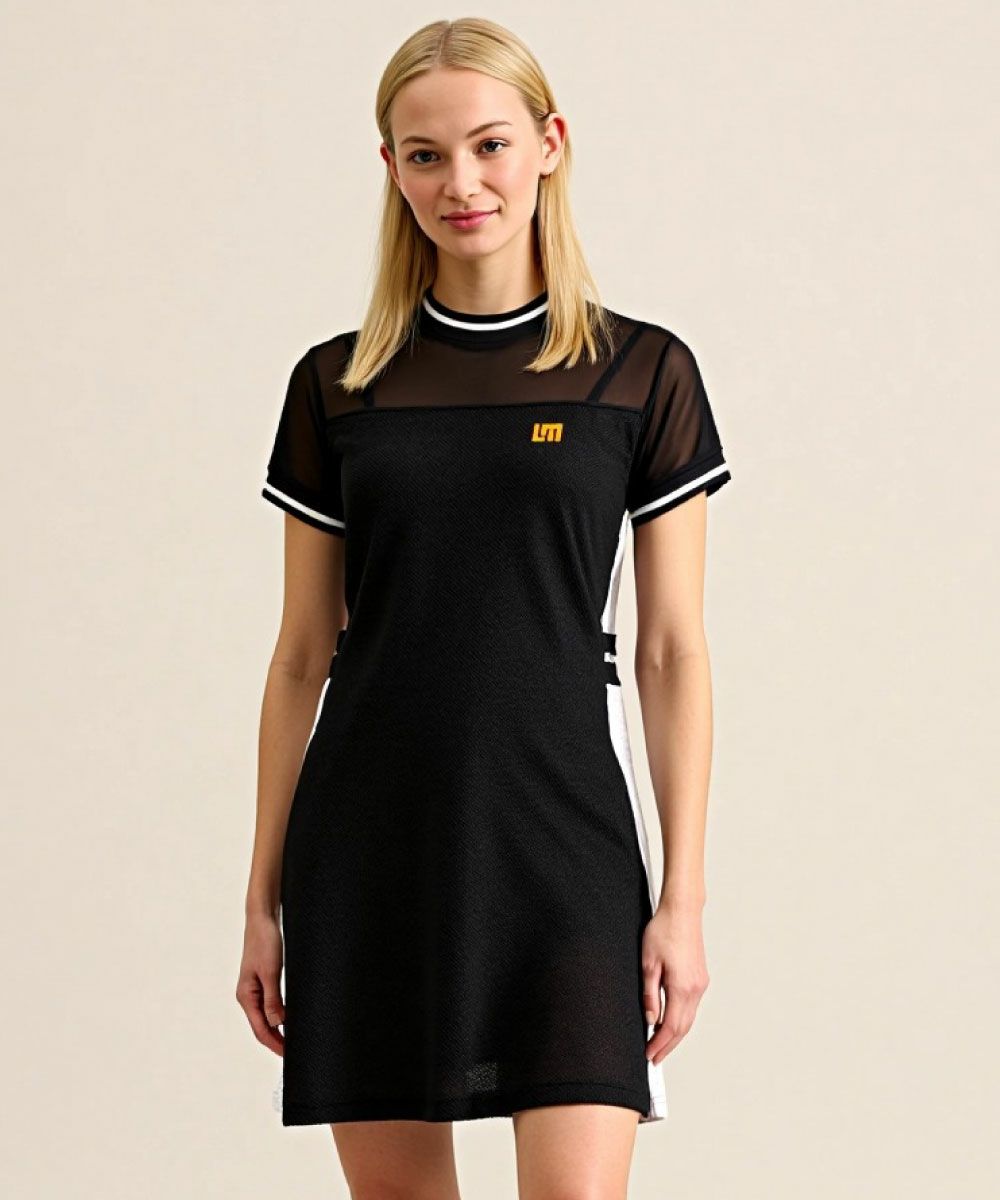 LOUDMOUS ワンピース レディース メッシュトリコットワンピース ブラック | LOUDMOUTH JAPAN