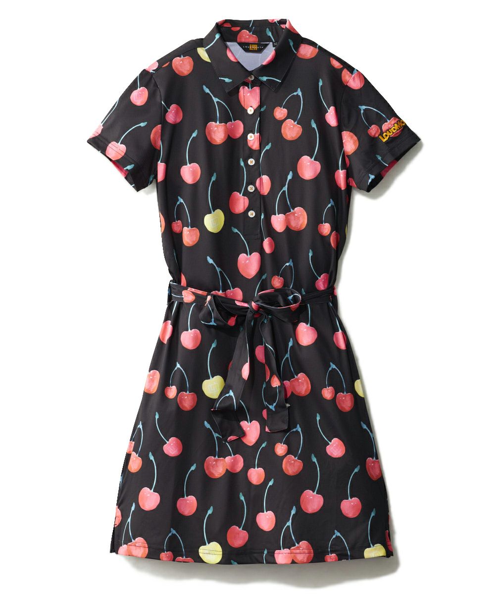 レディース ECOベントメッシュ 柄ワンピース Retro Cherries