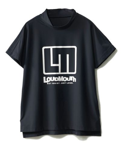 【ラウドマウス史上最高冷感】レディース SUPER NYLON COOL モックネックシャツ ブラック