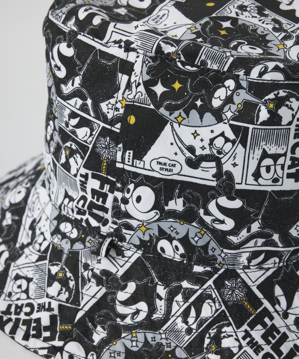 LOUDMOUTH×FELIX ユニセックス リバーシブルハット ブラック