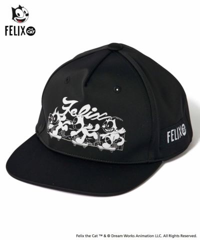LOUDMOUTH×FELIX ユニセックス フラットキャップ ブラック