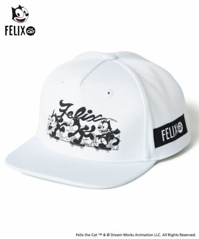 LOUDMOUTH×FELIX ユニセックス フラットキャップ ホワイト