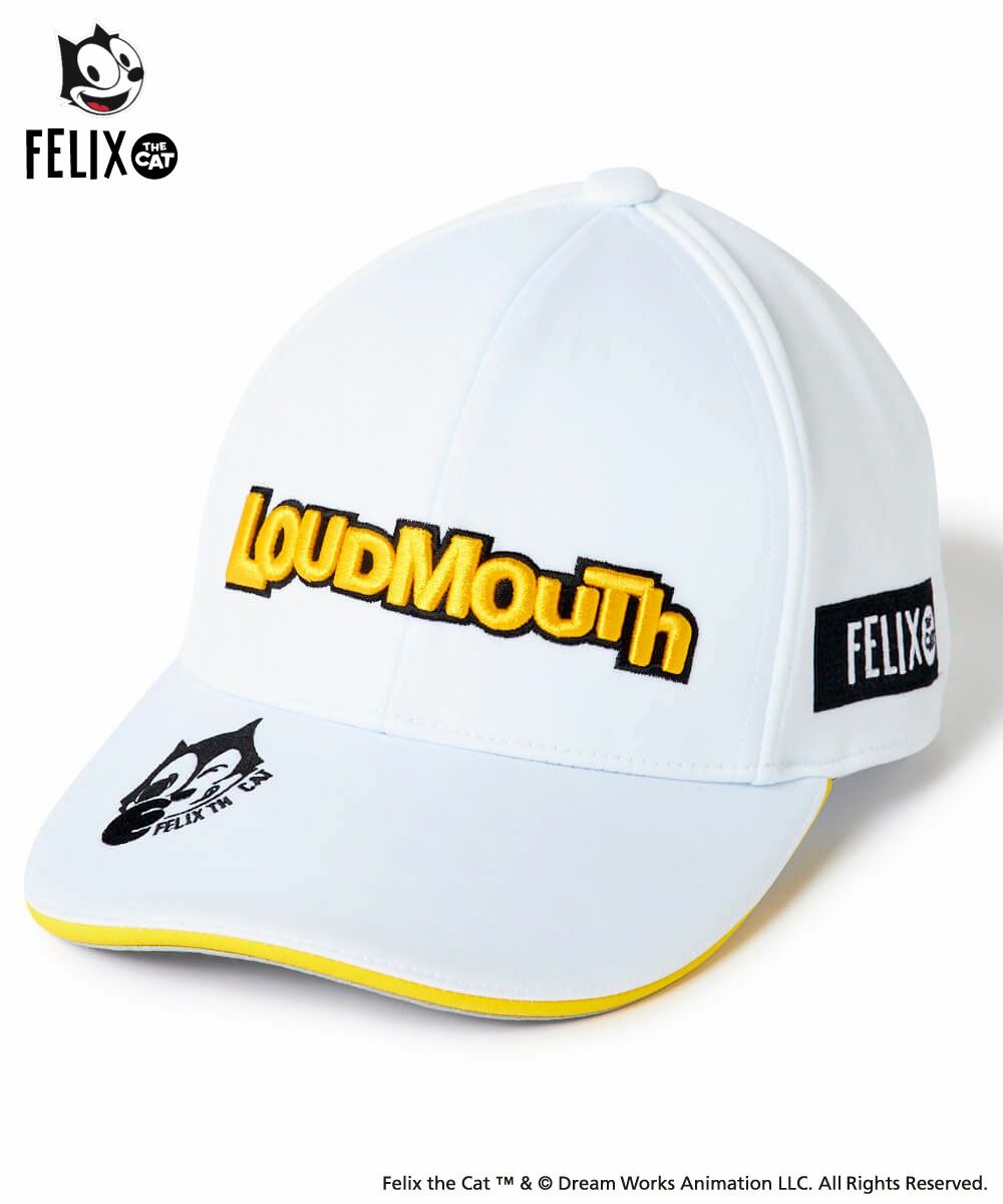 LOUDMOUTH×FELIX ユニセックス キャップ ホワイト | LOUDMOUTH JAPAN