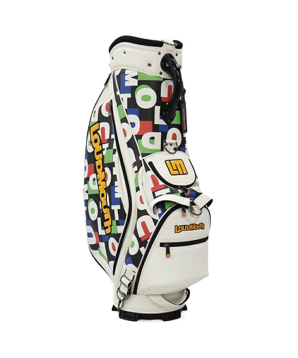 LOUDMOUTH ９インチ ゴルフキャディバッグ カラフル 9型 キャディバッグ Classic Words/クラシックワーズ
