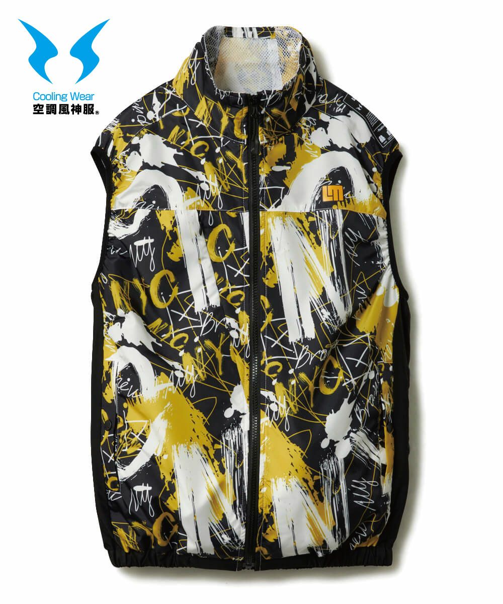 LOUDMOUTH×空調風神服】 ユニセックス 空調ベスト バッテリー ファン 3