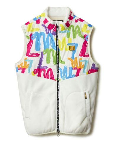 新品⭐︎LOUDMOUTH ラウドマウス 中綿ベスト　チンパンジーバナナ　L 新品⭐︎LOUDMOUTH ラウドマウス 中綿ベスト チンパンジーバナナ