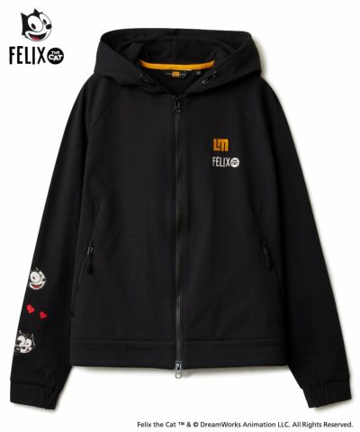 レディース LOUDMOUTH×FELIX コラボ 裏起毛ブルゾン ブラック