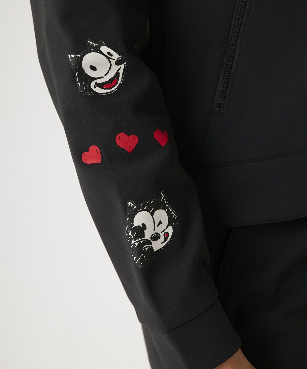 レディース LOUDMOUTH×FELIX コラボ ストレッチ裏起毛ブルゾン