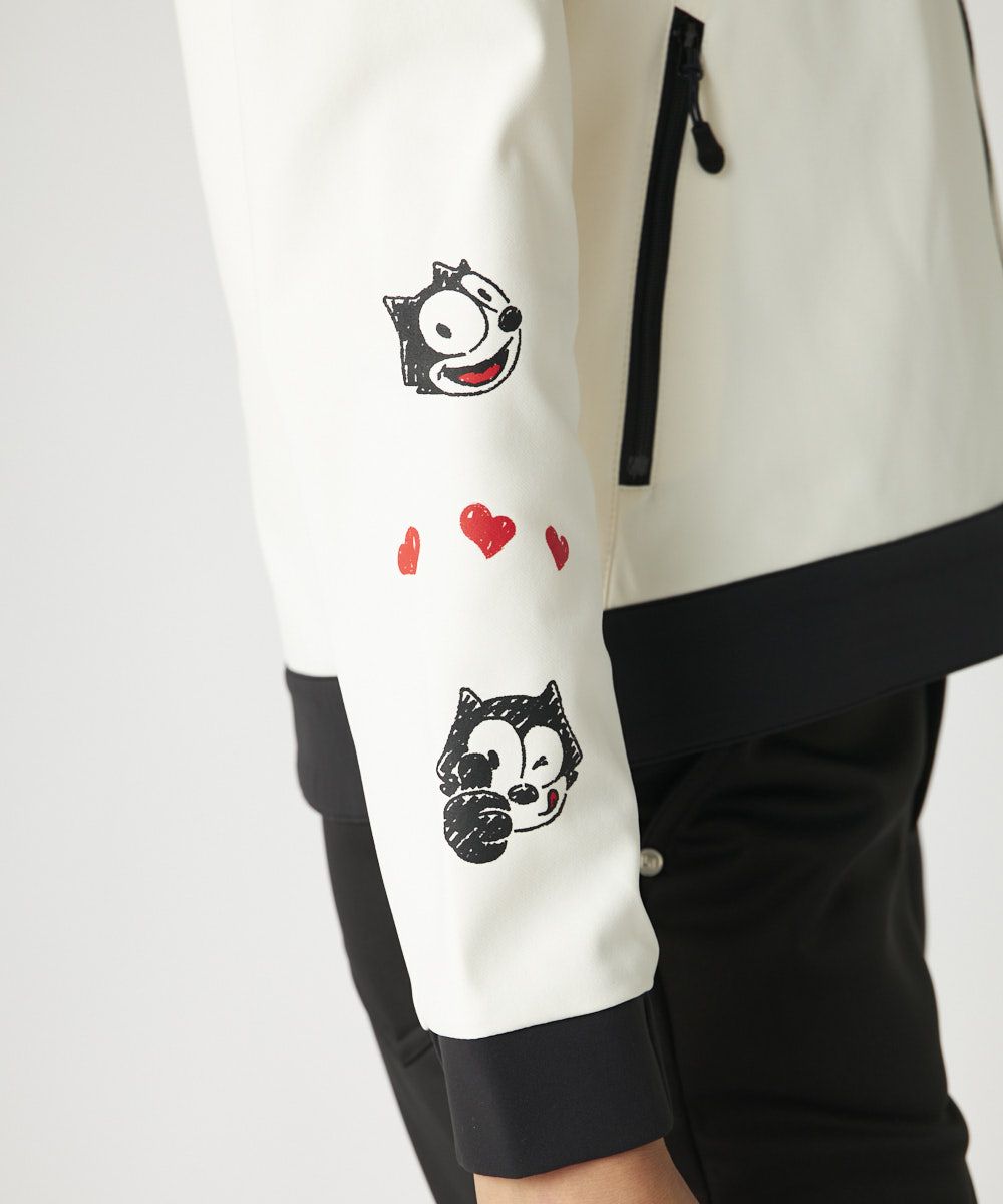 LOUDMOUTH×FELIX コラボ ストレッチ裏起毛ブルゾン レディース LOUDMOUTH×FELIX コラボ ストレッチ裏起毛ブルゾン