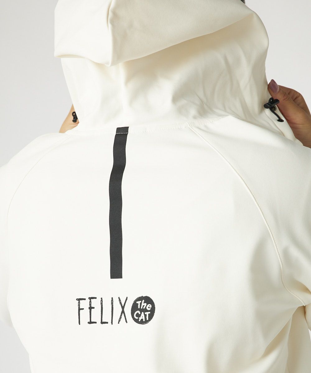 レディース LOUDMOUTH×FELIX コラボ ストレッチ裏起毛ブルゾン