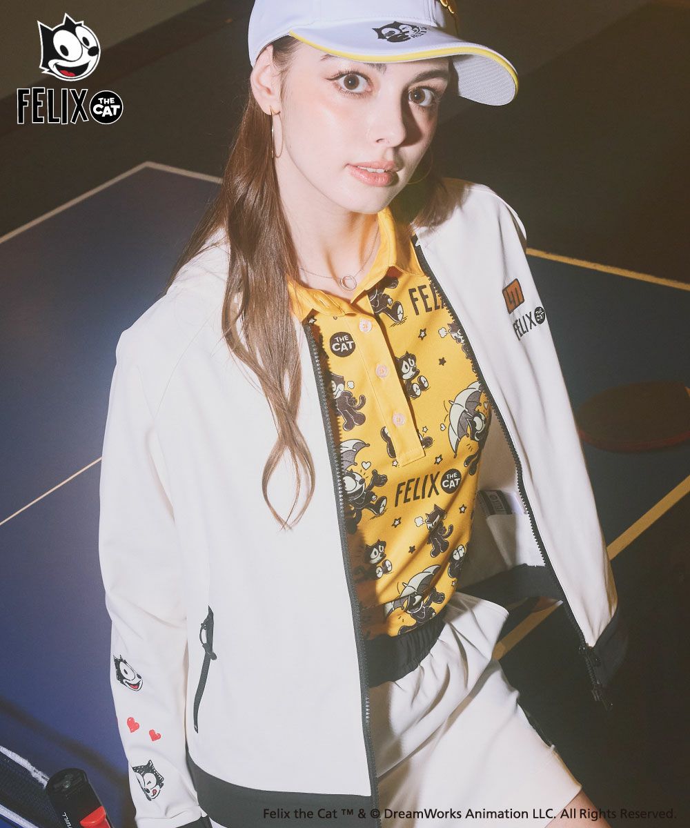 LOUDMOUTH×FELIX コラボ ストレッチ裏起毛ブルゾン レディース LOUDMOUTH×FELIX コラボ ストレッチ裏起毛ブルゾン