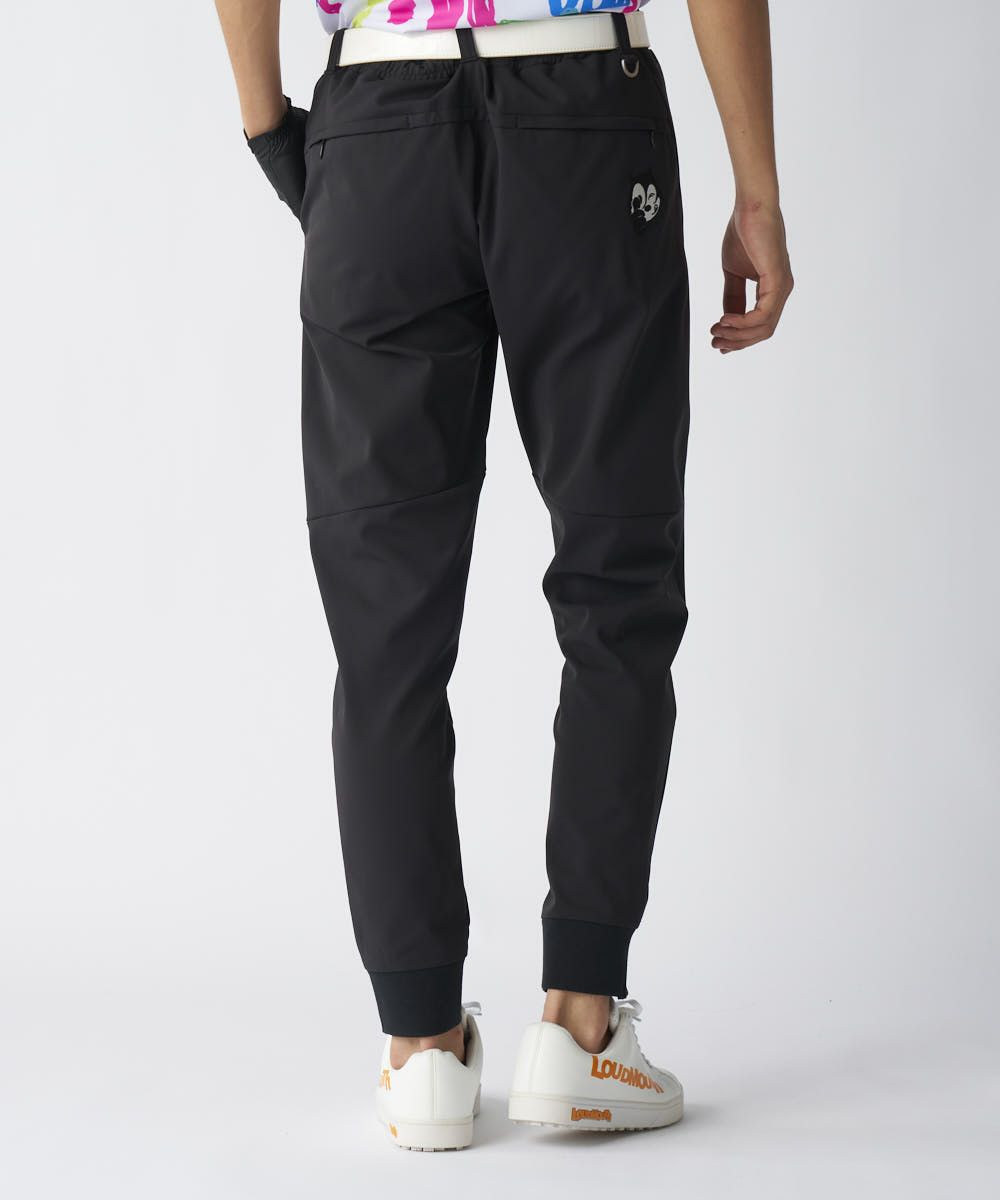 メンズ LOUDMOUTH×FELIX コラボ ストレッチ裏起毛パンツ ブラック