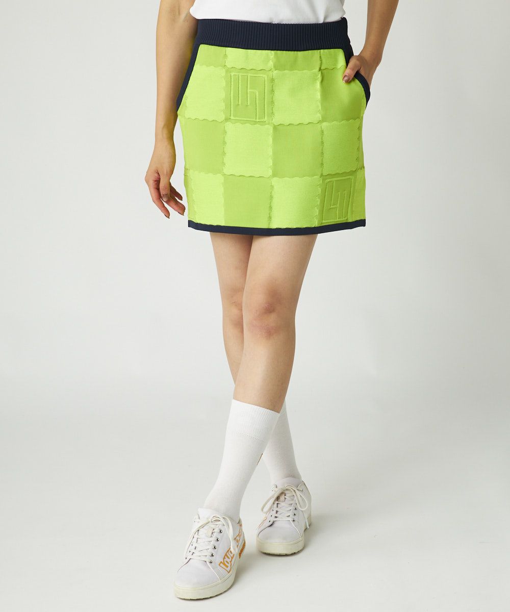 レディース 蓄熱ニットスカート ライトグリーン | LOUDMOUTH JAPAN