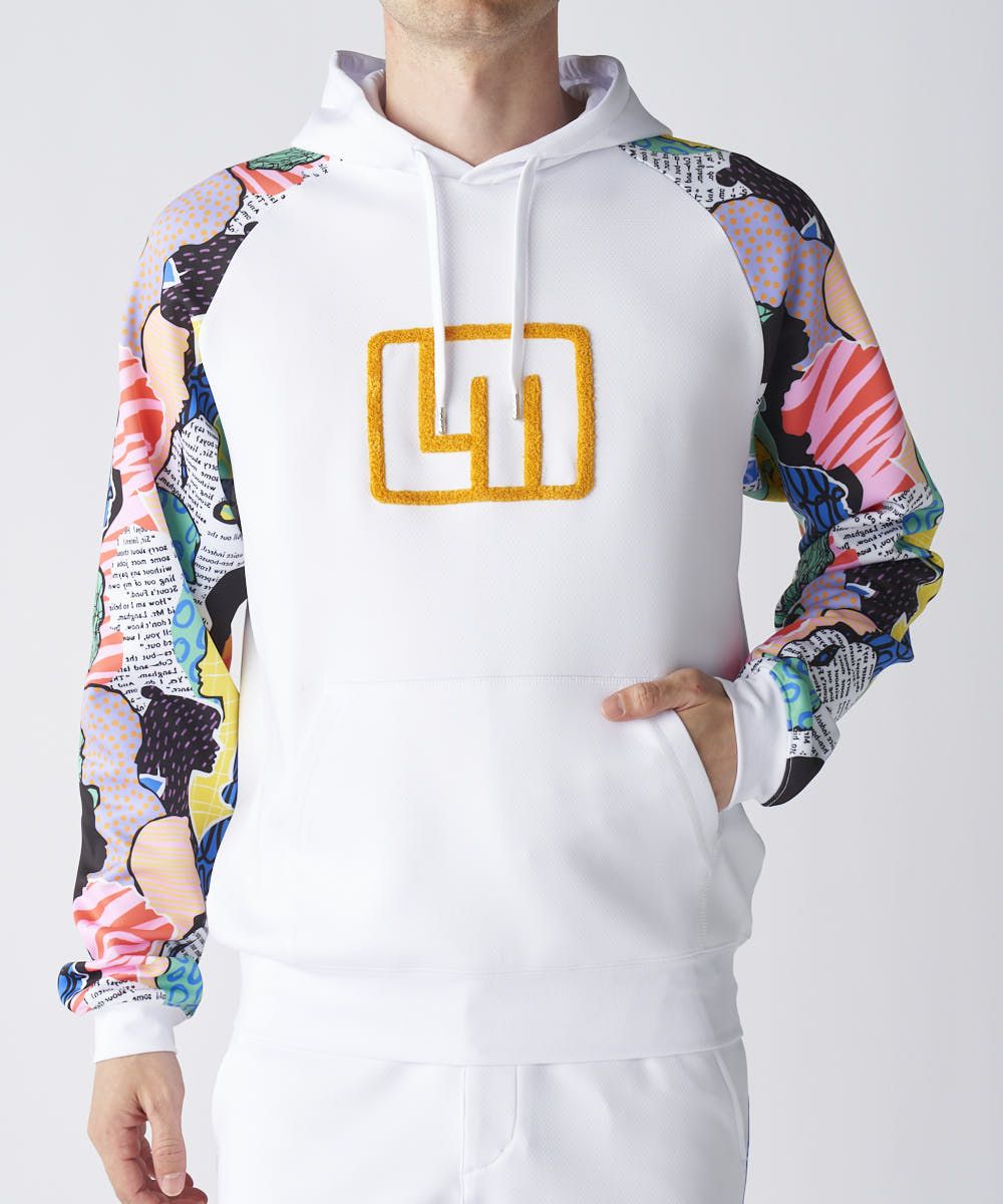 メンズ ダンボールニットフーディ ホワイト/ Loud Harmony/ラウド