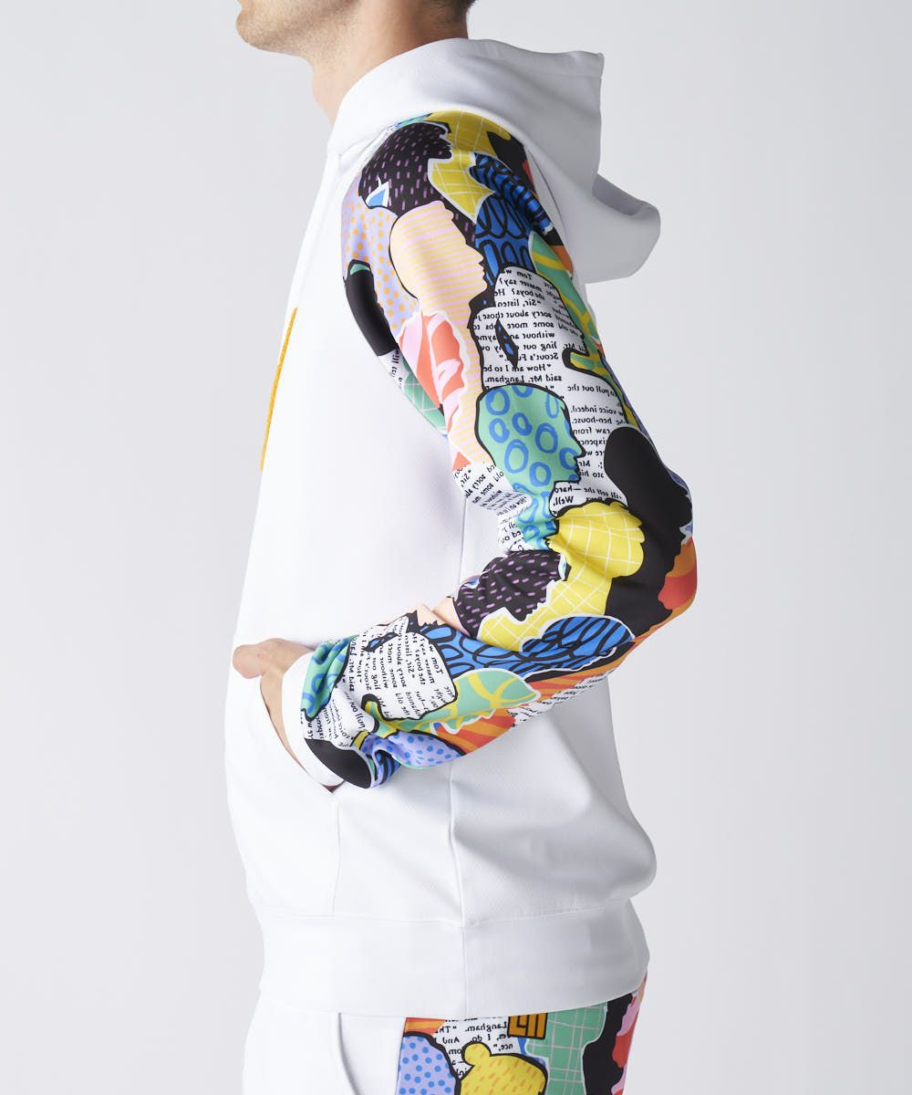 メンズ ダンボールニットフーディ ホワイト/ Loud Harmony/ラウド