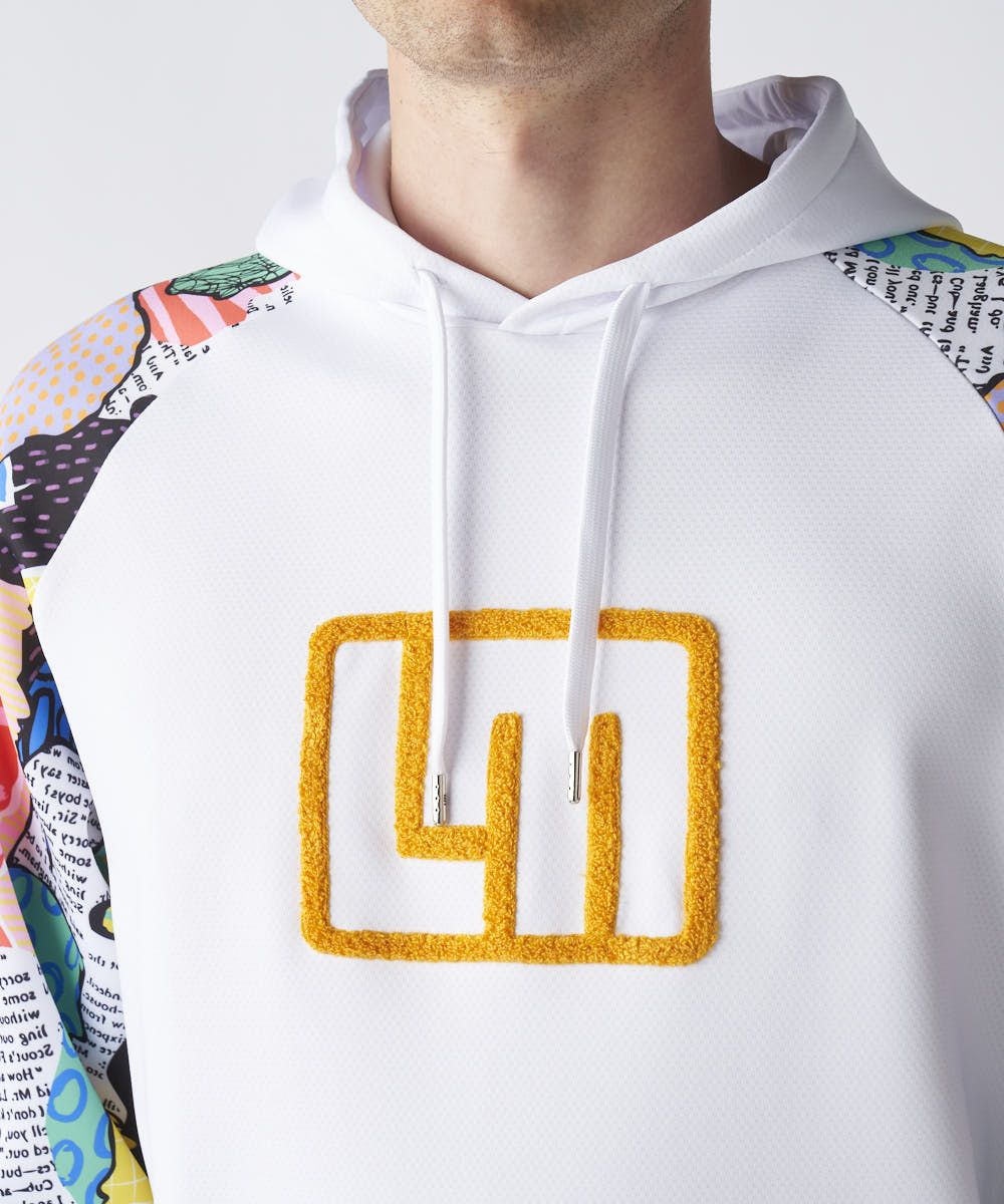 メンズ ダンボールニットフーディ ホワイト/ Loud Harmony/ラウド