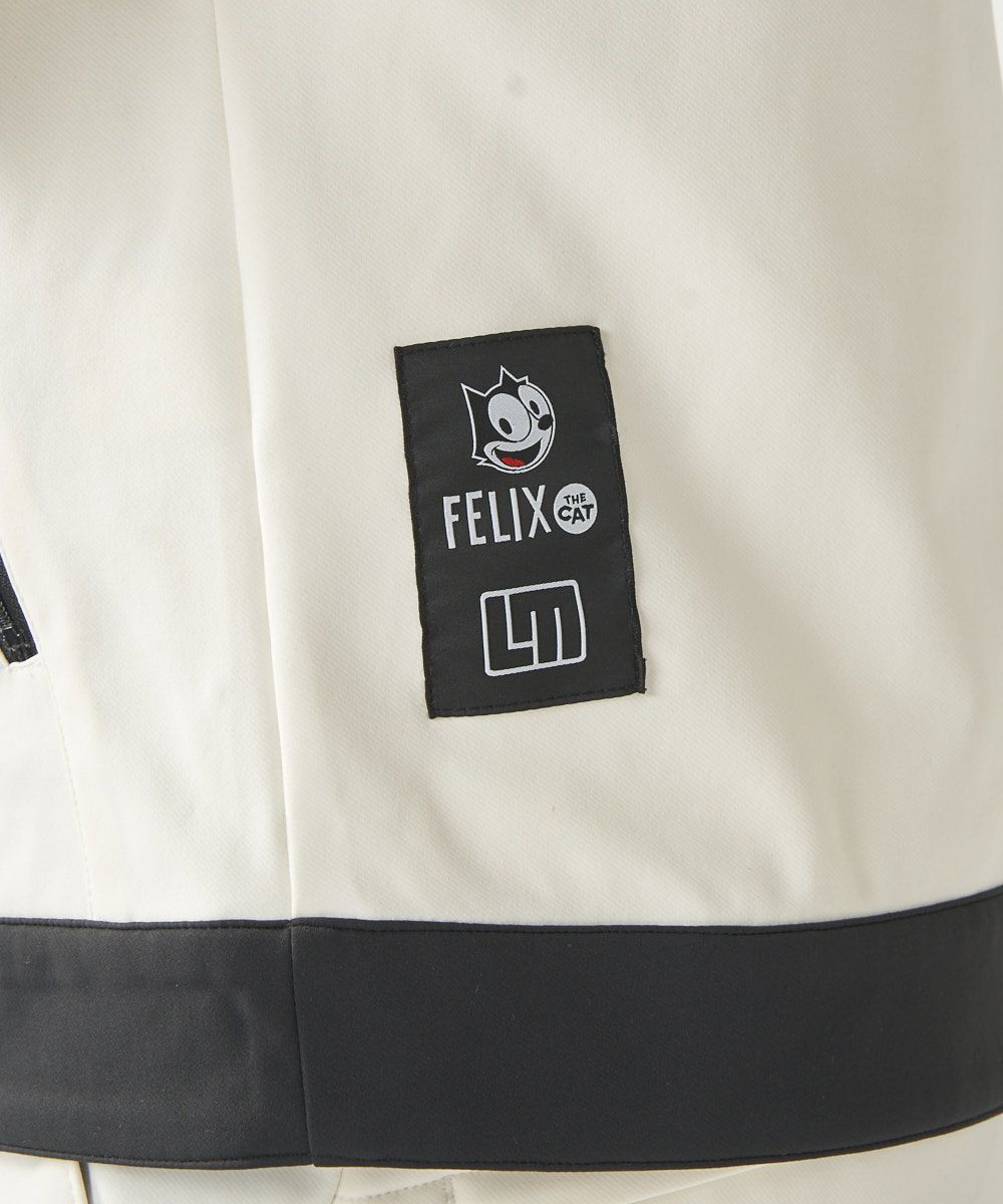 LOUDMOUTH×FELIX コラボ ストレッチ裏起毛ブルゾン メンズ LOUDMOUTH×FELIX コラボ ストレッチ裏起毛ブルゾン ホワイト