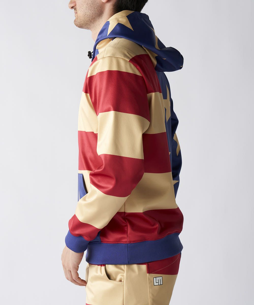 メンズ 撥水裏フリース柄パーカー Old Glory/オールドグローリー