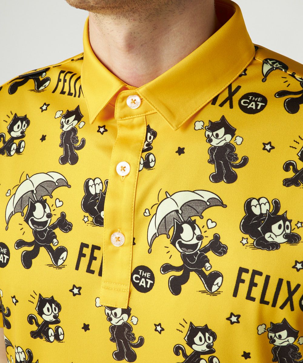 メンズ LOUDMOUTH×FELIX コラボ柄半袖シャツ オレンジ | LOUDMOUTH JAPAN