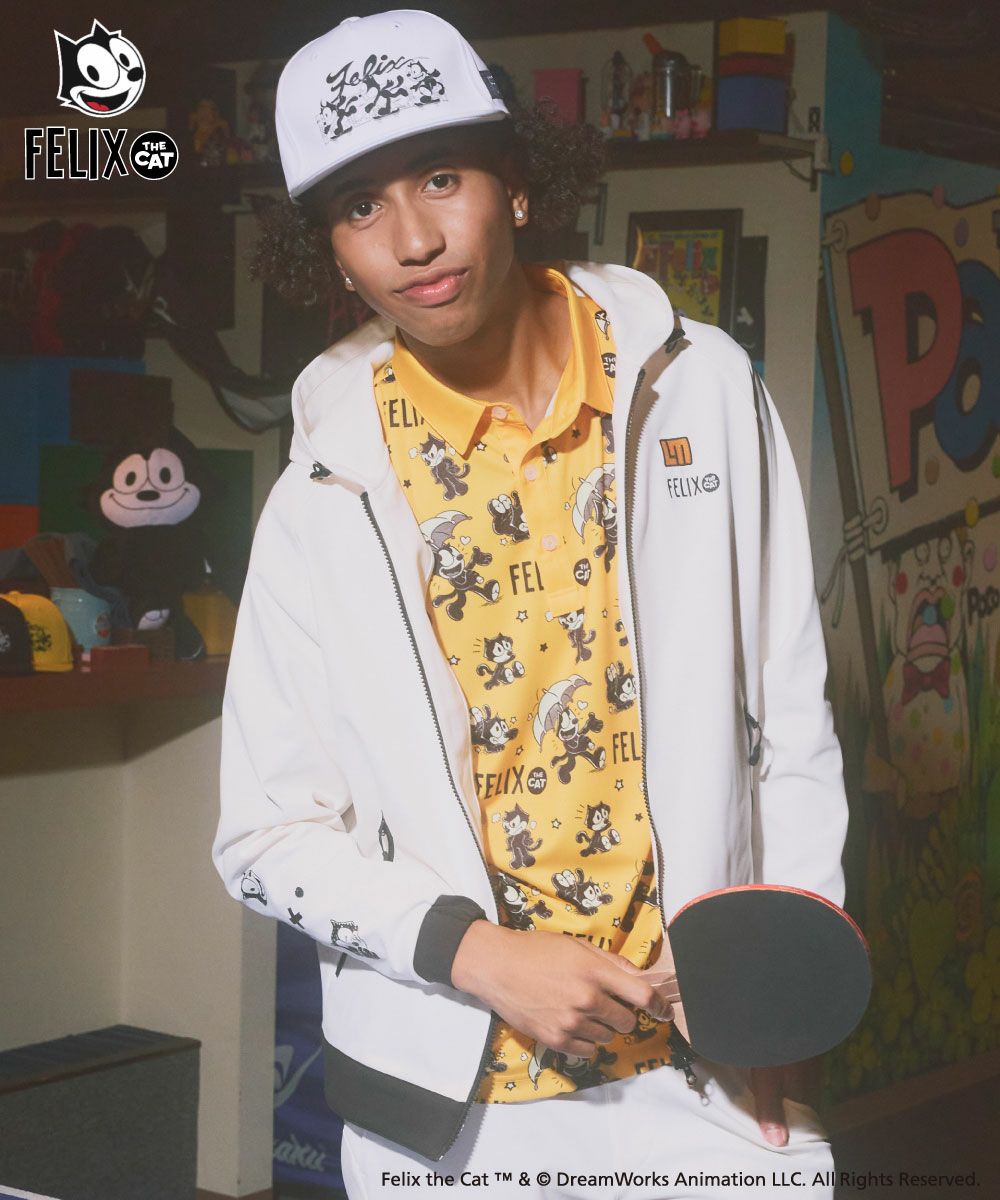 メンズ LOUDMOUTH×FELIX コラボ柄半袖シャツ オレンジ | LOUDMOUTH JAPAN