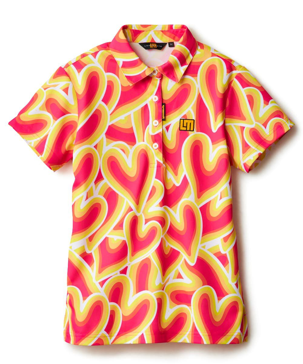 レディース 柄半袖シャツ Pure Heart Beat/ピュアハートビート