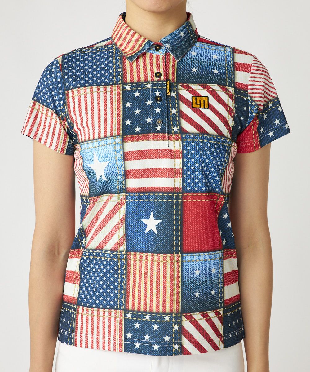 レディース 柄半袖シャツ Vintage American/ヴィンテージアメリカン