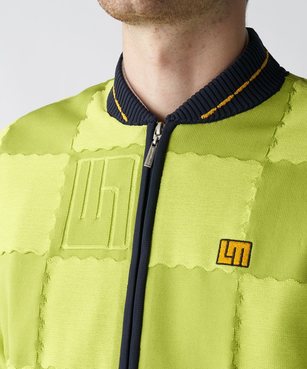 メンズ 蓄熱ニットブルゾン ライトグリーン | LOUDMOUTH JAPAN