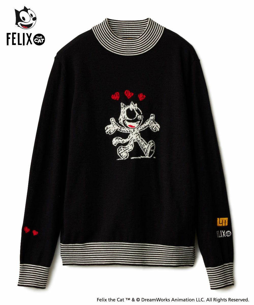 レディース LOUDMOUTH×FELIX コラボ 軽量ニット ブラック | LOUDMOUTH