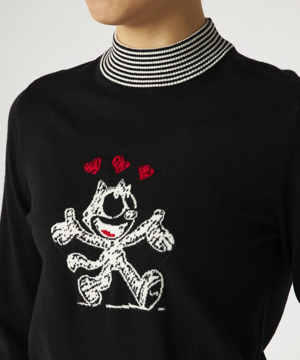 レディース LOUDMOUTH×FELIX コラボ 軽量ニット ブラック | LOUDMOUTH