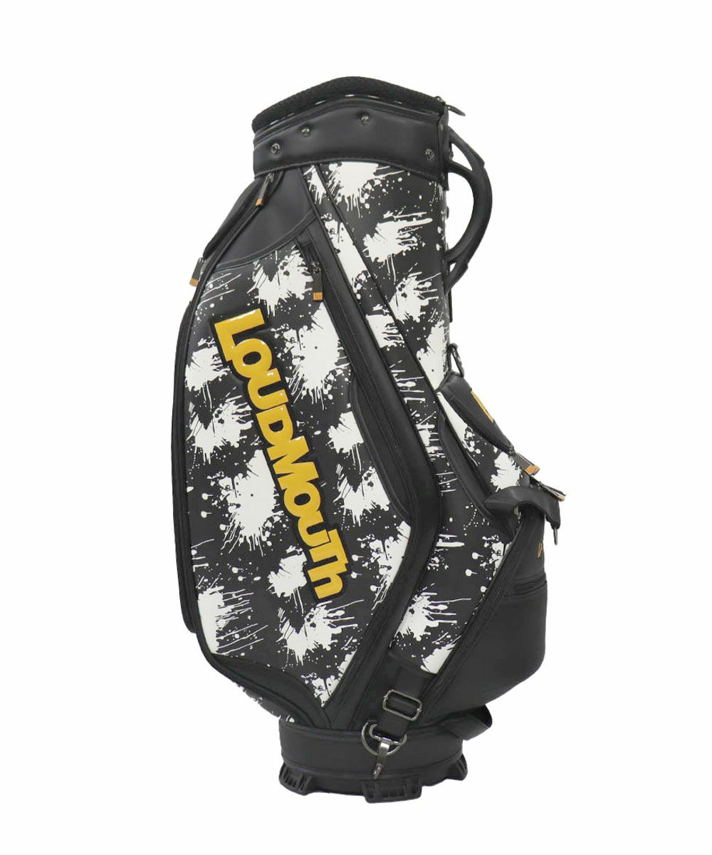 LOUDMOUTH ブラック キャディバッグ LOUDMOUTH (ラウドマウス) キャディバッグ ブラック 8型 4分割